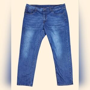 IZOD Jeans Mens 40x30 Blue Straight Fit Stretch Denim Five Pocket Pants